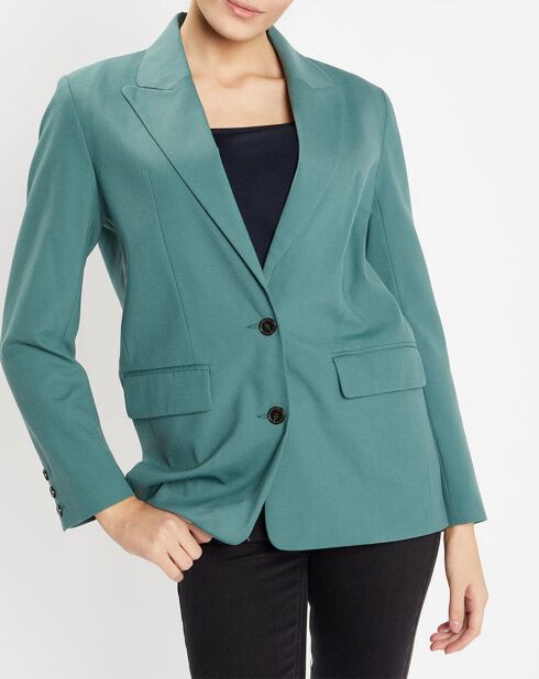 Blazer droit en Laine mélangée Cléo Oversize vert