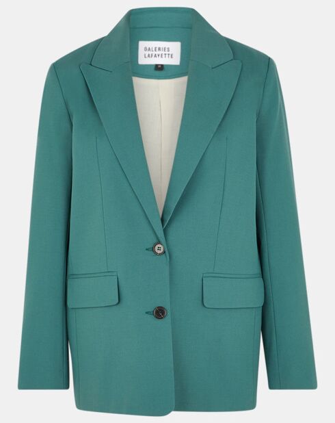Blazer droit en Laine mélangée Cléo Oversize vert