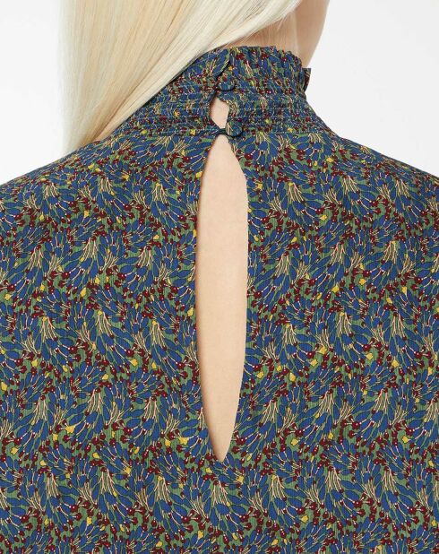 Robe à smock Canelle imprimée multicolore