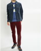 Veste Trucker en Velours Côtelé acier