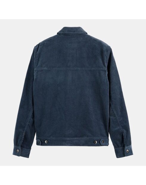Veste Trucker en Velours Côtelé acier