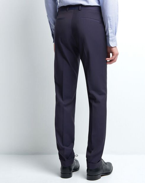 Pantalon de costume extra slim 100% Laine Brugna violet