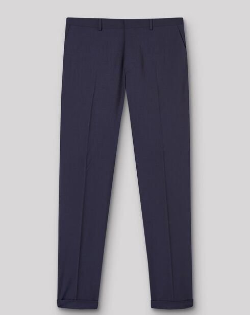 Pantalon de costume extra slim 100% Laine Brugna violet