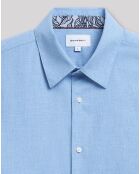 Chemise slim Ciel bleue