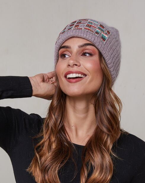 Bonnet Lina taupe