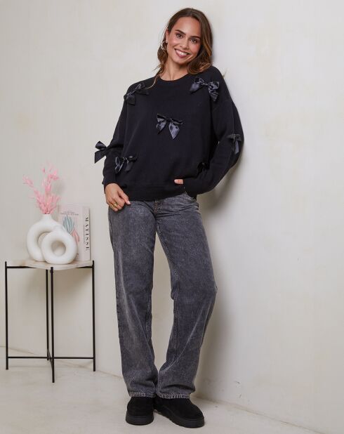 Sofia schwarzer Pullover