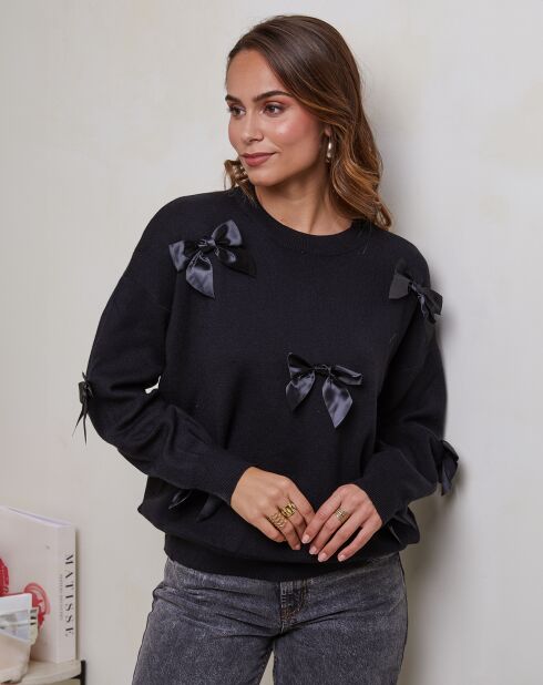 Sofia schwarzer Pullover