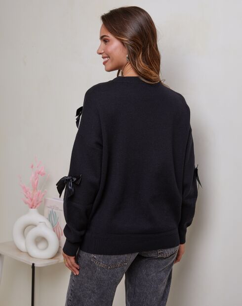 Sofia schwarzer Pullover
