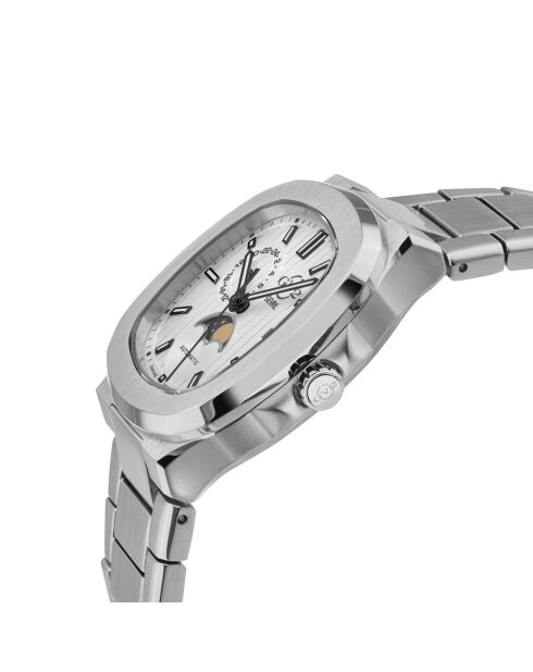 Montre Automatique Homme Potente en Acier argentée