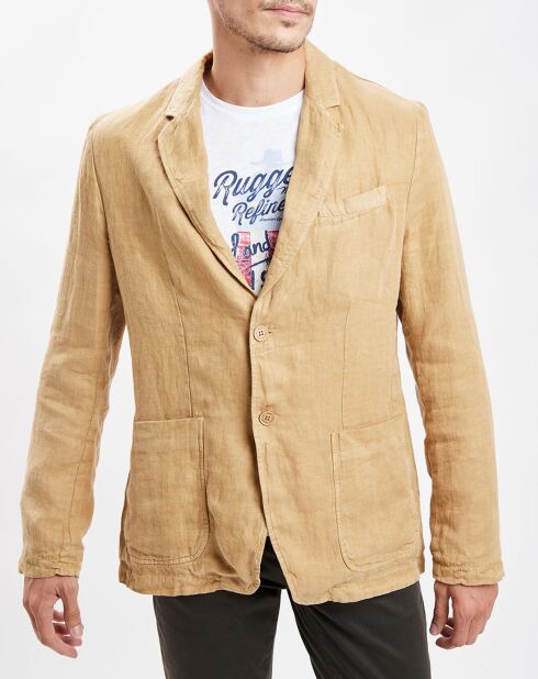 Veste 100% Lin beige