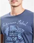 T-Shirt Superior Label gris bleu