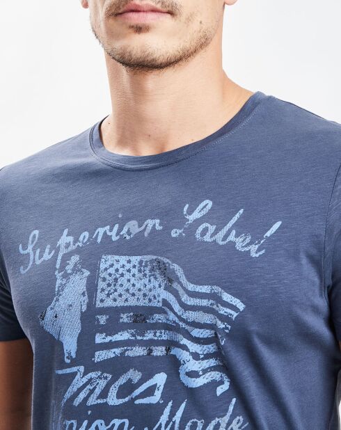 T-Shirt Superior Label gris bleu