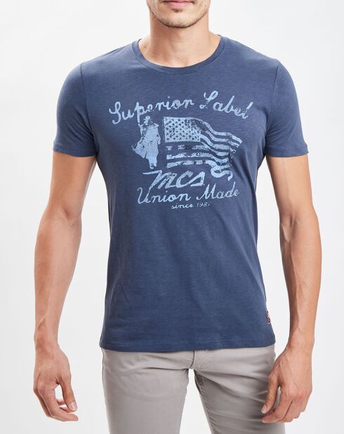 T-Shirt Superior Label gris bleu