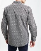 Chemise imprimée noir/blanc