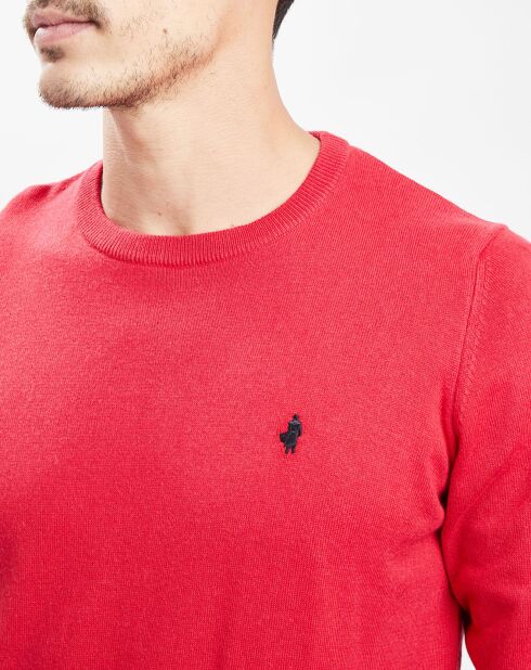 Pull en Coton & Laine rouge