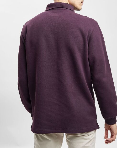 Polo uni lie de vin