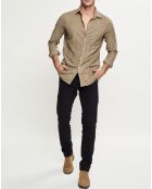 Pantalon chino stretch noir