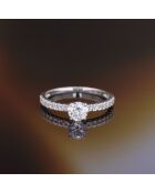 Bague Destinée or blanc