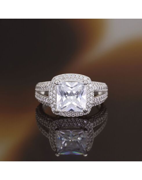 Bague Carré d'Amour or blanc