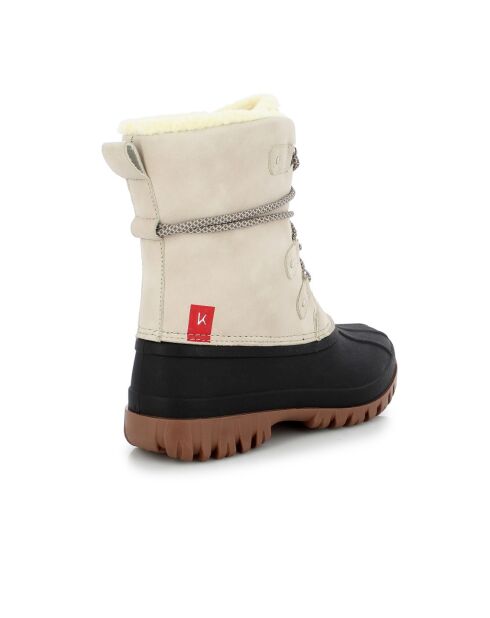 Bottes de neige fourrées Hortence écrues