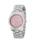 Montre Chronographe Femme en Acier argentée