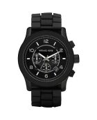 Montre Homme en Acier & Caoutchouc noire