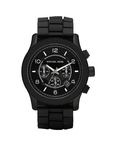Montre Homme en Acier & Caoutchouc noire
