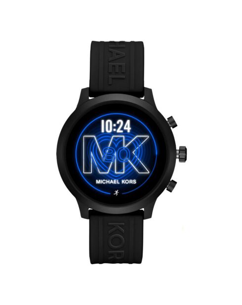 Montre Connectée Mixte en Silicone noire