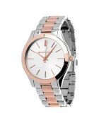 Montre Femme en Acier argenté/rosé