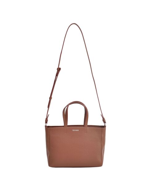 Borsa in pelle Cognac Thais - 32x20x12 cm