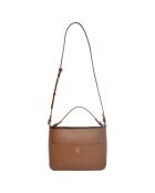 Sac bandoulière en Cuir Louise cognac - 30x20.5x12 cm