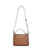 Sac bandoulière en Cuir Louise cognac - 30x20.5x12 cm