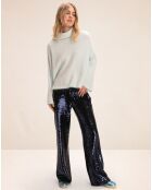 Pantalon à sequins Abba minuit