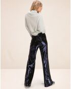 Pantalon à sequins Abba minuit