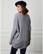 Pull en Cachemire mélangé Beder gris