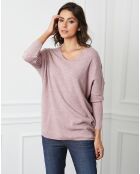 Pull en Cachemire mélangé Beder rose