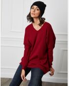 Pull en Cachemire mélangé Beder rouge