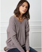 Pull en Cachemire mélangé Beder taupe