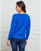 Gilet en Cachemire mélangé Gino bleu roi
