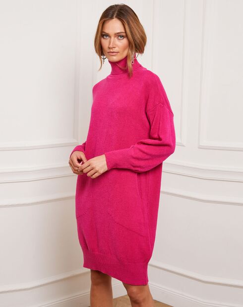 Robe en Cachemire mélangé Landreau fushia