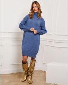 Robe en Cachemire mélangé Landreau indigo