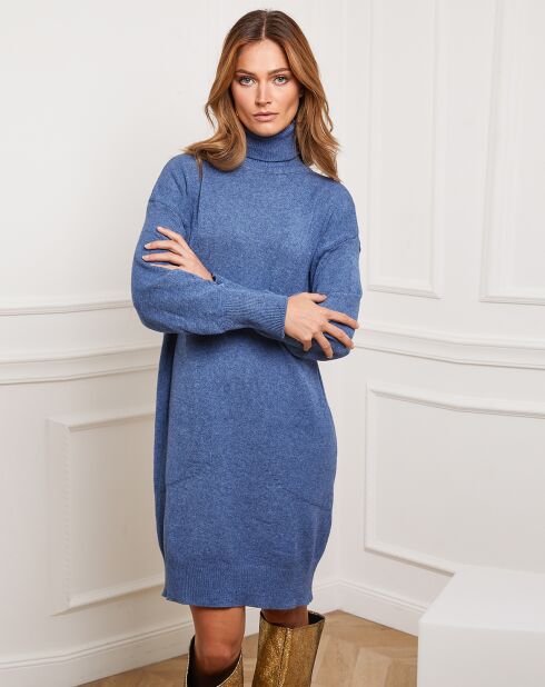 Robe en Cachemire mélangé Landreau indigo