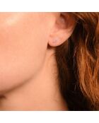Boucles d'oreilles Precious barrette Diamants 0.03 ct or blanc
