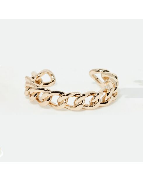 Adele roestvrijstalen gouden verstelbare ring