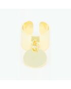 Aicha verstellbarer Ring aus goldfarbenem Edelstahl