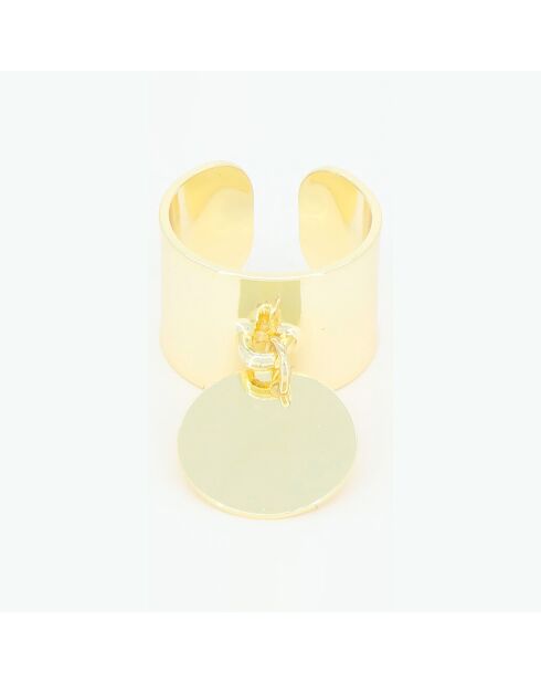 Aicha verstellbarer Ring aus goldfarbenem Edelstahl