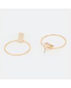 Boucles d'Oreilles Brigitte Acier Inoxydable dorées