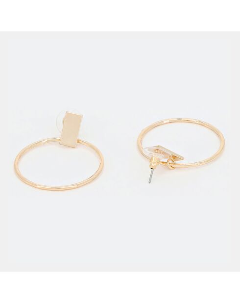 Boucles d'Oreilles Brigitte Acier Inoxydable dorées