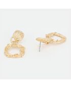 Boucles d'Oreilles Carmen Acier Inoxydable dorées