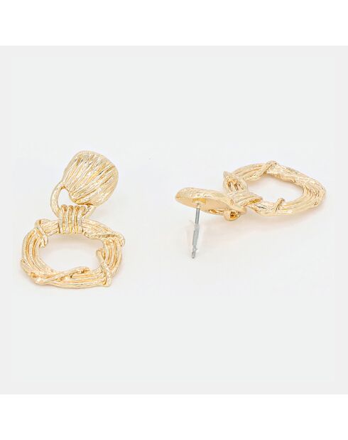 Boucles d'Oreilles Carmen Acier Inoxydable dorées